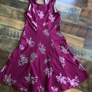 Maroon Floral dress